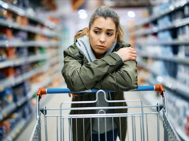 Doloroso supermercado